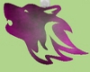purple wolf head