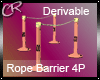 Four Post Rope Barrier