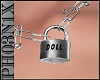 !PX DOLL LOCK NECKLACE