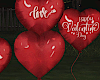 Valentines Hear Balloons