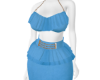 G-Blue Ruffled dress