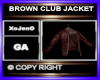 BROWN CLUB JACKET