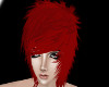 Red Spiked hairstyle