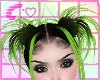 c: punk knot buns green