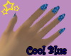 Cool Blue Nails