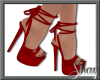 Simone Red Laced Heels
