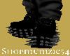 Goth Spike Boots Black