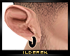 D! Black Earring Left