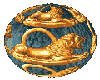golden symbol ball