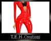 Red Latex Catsuit(