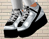 Black Silver Shoes