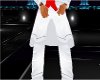WHITE R SUITE PANTS