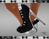 Black Silver Heels