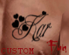 FUN Kar chest tattoo