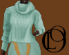 Mint Cowl Neck Sweater