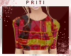 Crop Aztec Red