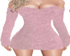 Pink Lace Sweater Dress