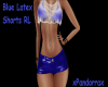 Blue Latex Shorts RL