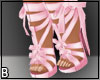 Pink Silk Ribbon Heels