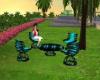 ~TQ~teal outdoor setting