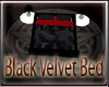 {ARU} Black Velvet Bed
