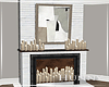 H. Modern Fireplace Set