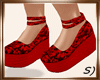 !! Summer Shoes Red