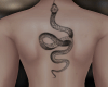 🅴 snake back tattoo
