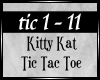 S/ Kitty Kat Tic Tac Toe