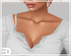 White Crop Button Tee