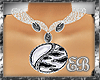 EB*BLACK ZEBRA NECKLACE