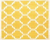 contemporary yellow rug
