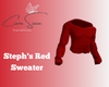 Steph's Red Sweater