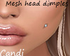 Mesh head dimples