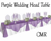 Purple Wedding Head Tabl