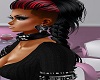 hairstyle black red