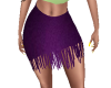 purple fringe skirt