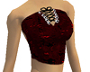 LT RED WRAP TOP