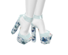 Blue Blossom Heels
