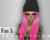 $ Blk Beanie Pink