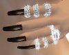 Black Shine Long Nails