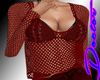Fishnet Top Red