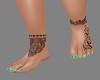 !R! Tattoo Feet Green 1