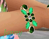 green jewelry set