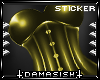 [D]Corset Sticker Gold