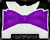 . bow collar | purple