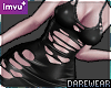 Black Destressed Leather