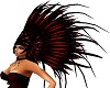 red.blk feather head dre