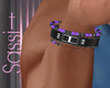 L Purple Beaded Bracelet