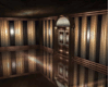 [A] chocolate brown room